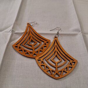 Dangling Wood Earrings